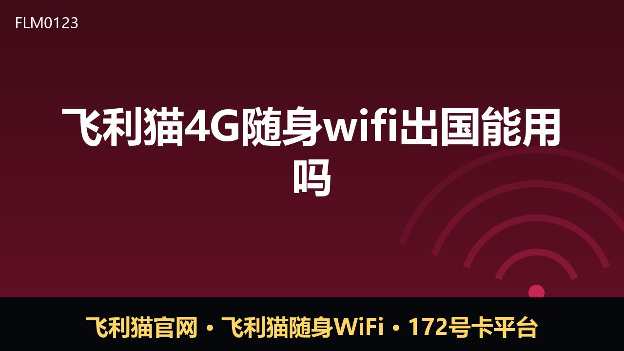 飞利猫4G随身WiFi出国能用吗？一文说清使用边界